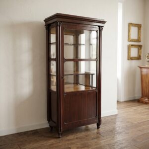 Vitrine Schaukasten Biedermeier 1830 Mahagoni