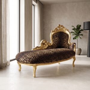 Chaiselongue Recamiere Sofa Leopard 1,55 m