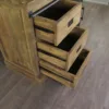 Vitrine Bücherschrank Teakholz 1,13 m – Bild 20