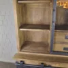 Vitrine Bücherschrank Teakholz 1,13 m – Bild 17