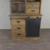 Vitrine Bücherschrank Teakholz 1,13 m – Bild 5
