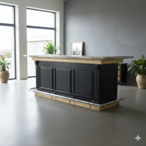 Empire Bar Theke Tresen Massivholz 2,70 m