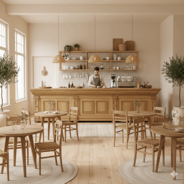 Theke Tresen Bella Elegance 3,50 m Teakholz – Bild 2