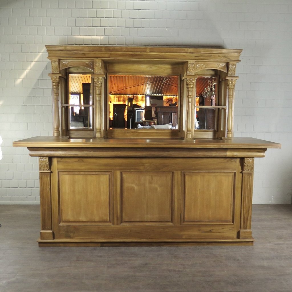 Empire Bar Theke Teakholz 2,70 m – Bild 3