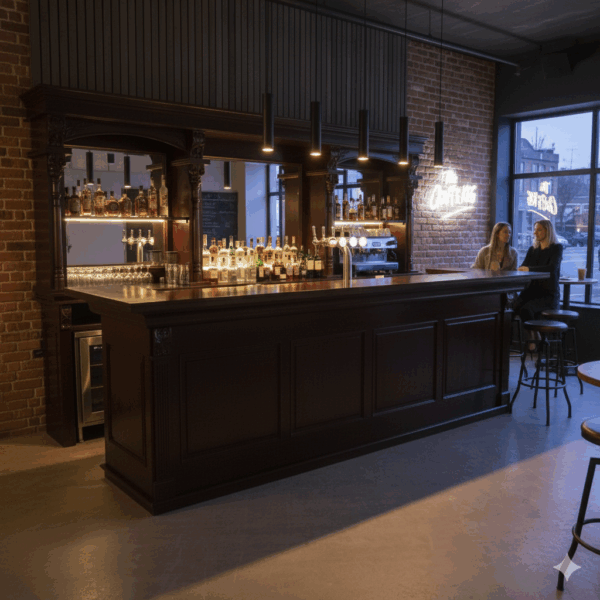 Empire Bar Theke Mahagoni 3,60 m – Bild 2