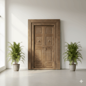 Tür Eingangstür Haustür 1910 Teakholz