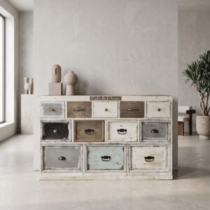 Apothekerschrank Sideboard Mangoholz 1,34 m