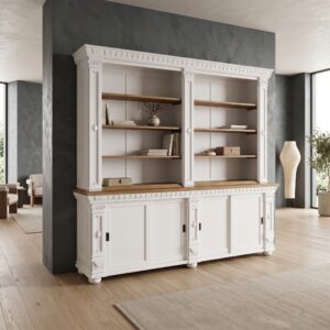 Bücherregal Ladenregal Anna Teakholz 2,50 m