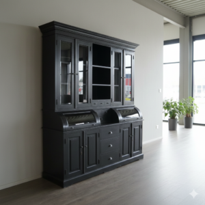 Buffetschrank Vitrine 2,00 m Teakholz