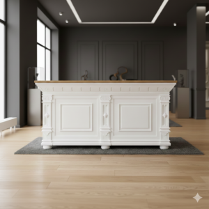 Theke Tresen Bella Elegance 2,00 m Teakholz