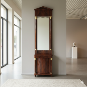 Spiegel mit Konsole Biedermeier 1830 Mahagoni