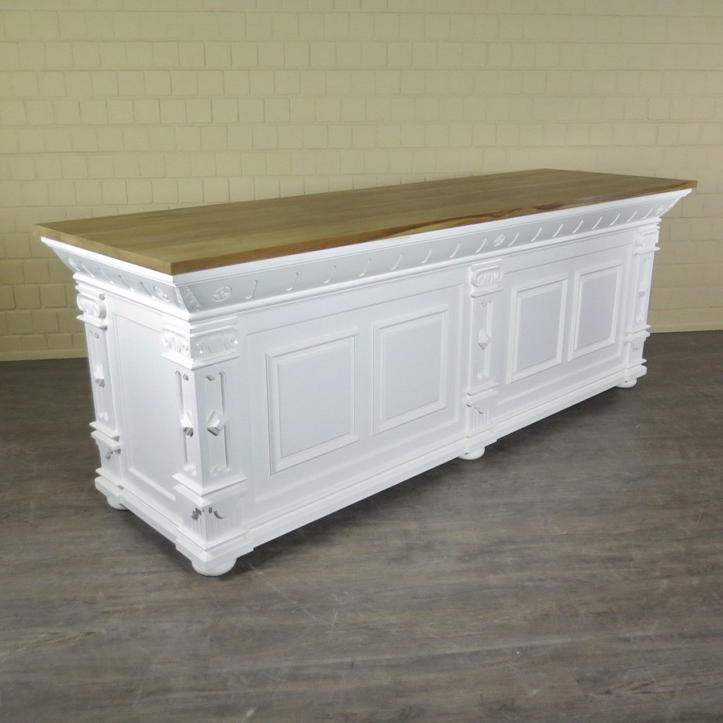 Theke Tresen Bella Elegance 2,60 m Teakholz – Bild 4