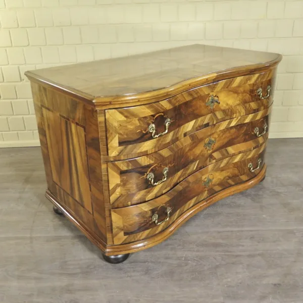 Kommode Barock 1780 Nussbaum – Bild 5