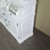 Buffetschrank Vitrine 1,67 m Teakholz Weiß – Bild 14