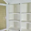 Buffetschrank Vitrine 1,67 m Teakholz Weiß – Bild 18