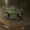 Schrank Aufsatzschrank Barock 1760 Eiche – Bild 10