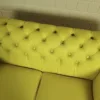 Chesterfield Sofa Couch Leder Gelb 1,80 m – Bild 8