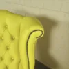 Chesterfield Sessel Leder Gelb – Bild 10