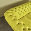 Chesterfield Sofa Couch Leder Gelb 2,40 m – Bild 13
