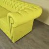 Chesterfield Sofa Couch Leder Gelb 2,40 m – Bild 17