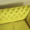 Chesterfield Sofa Couch Leder Gelb 2,40 m – Bild 14