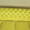 Chesterfield Sofa Couch Leder Gelb 2,40 m – Bild 15