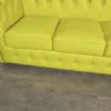 Chesterfield Sofa Couch Leder Gelb 2,40 m – Bild 9