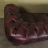 Chesterfield Sofa Couch Leder Rot-Braun 2,07 m – Bild 11