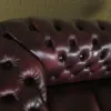 Chesterfield Sofa Couch Leder Rot-Braun 2,07 m – Bild 5