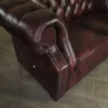 Chesterfield Sofa Couch Leder Rot-Braun 1,65 m – Bild 6
