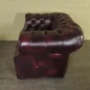 Chesterfield Couchgarnitur Rot-Braun 3-2-1 Leder – Bild 18