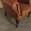 Chesterfield Sessel Leder Cognac – Bild 4
