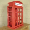 Vitrine Schrank Englische Telefonzelle 0,49 m