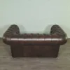 Chesterfield Sofa Couch Leder Dunkelbraun 1,67 m – Bild 6