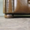 Chesterfield Sofa Couch Leder Cognac 2,07 m – Bild 7