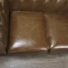Chesterfield Sofa Couch Leder Cognac 2,07 m – Bild 5