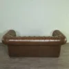 Chesterfield Couchgarnitur Cognac 3-2-1 Leder – Bild 7