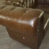 Chesterfield Sofa Couch Leder Cognac 1,67 m – Bild 5