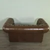 Chesterfield Couchgarnitur Cognac 3-2-1 Leder – Bild 11