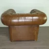 Chesterfield Couchgarnitur Cognac 3-2-1 Leder – Bild 15