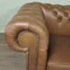 Chesterfield Sofa Couch Leder Mocca 1,85 m – Bild 4
