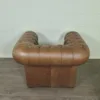 Chesterfield Sessel Leder Mocca – Bild 7