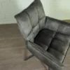 Retro Design Stuhl Esszimmerstuhl Lodengrün – Bild 9