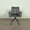 Retro Design Stuhl Esszimmerstuhl Lodengrün – Bild 3
