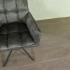 Retro Design Stuhl Esszimmerstuhl Lodengrün – Bild 6