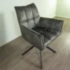 Retro Design Stuhl Esszimmerstuhl Lodengrün – Bild 10