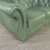 Chesterfield Sofa Couch Leder Lindgrün 1,60 m – Bild 3