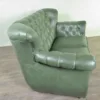 Chesterfield Sofa Couch Leder Lindgrün 1,60 m – Bild 7