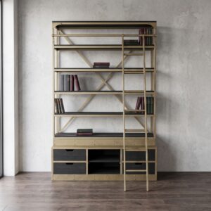 Regal Bücherregal Teakholz 1,60 m