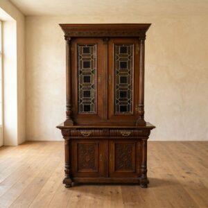 Buffetschrank Vitrine Schrank Gründerzeit 1880 Eiche